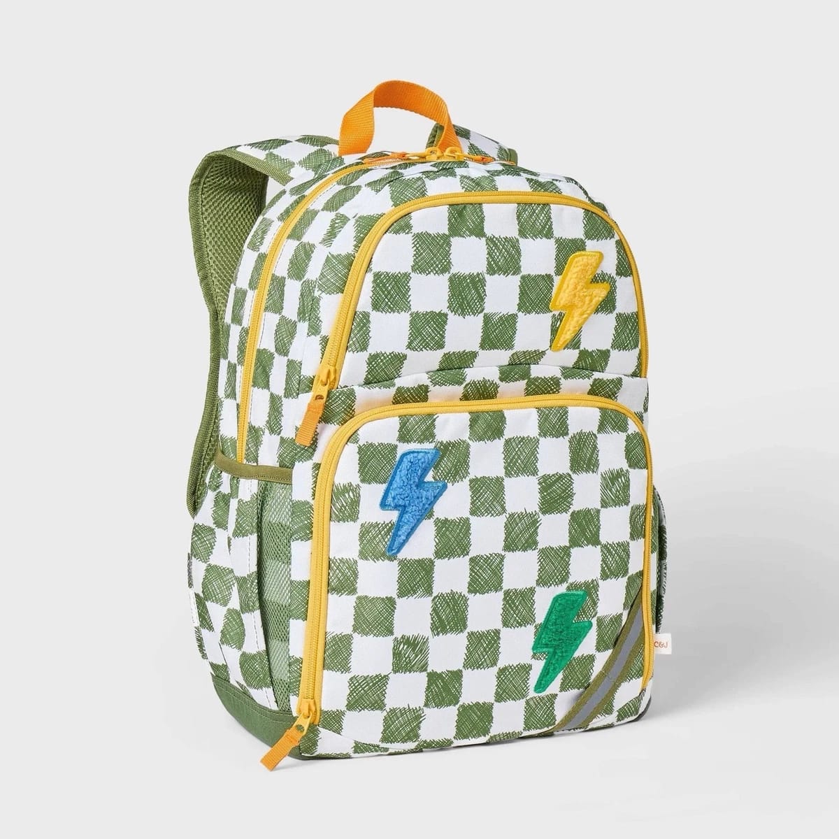 Mochila de rayo y cuadros
