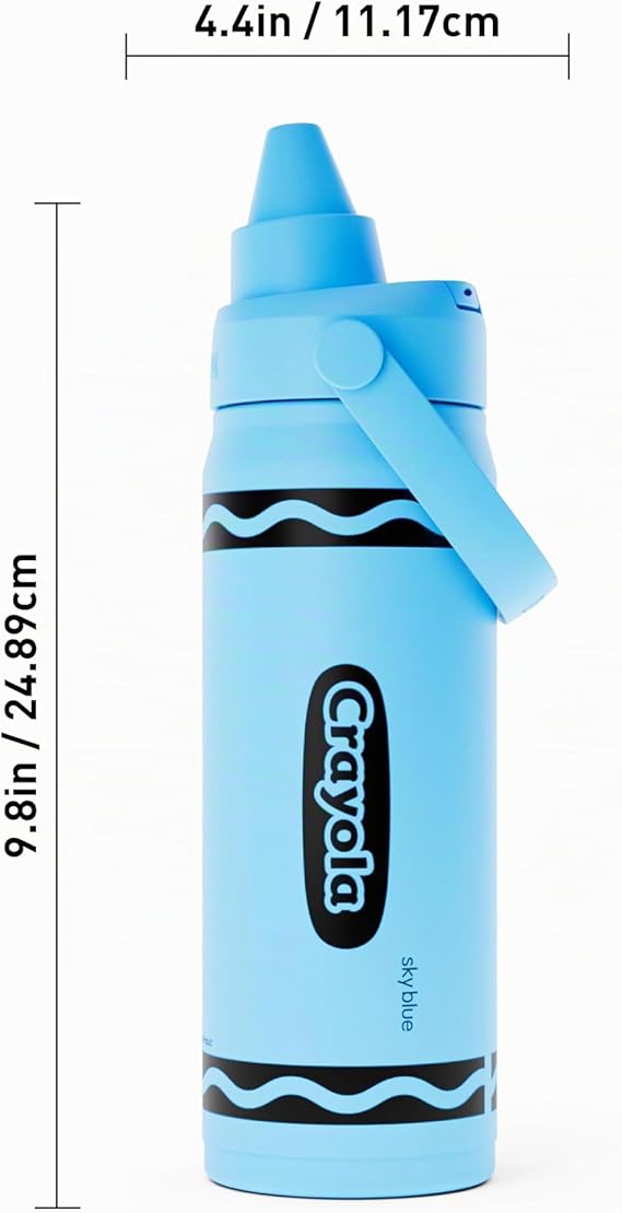 Bote de Acero Inoxidable Azul Crayon - Imagen 3