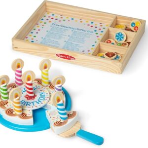 Pastel de Cumpleaños de Madera