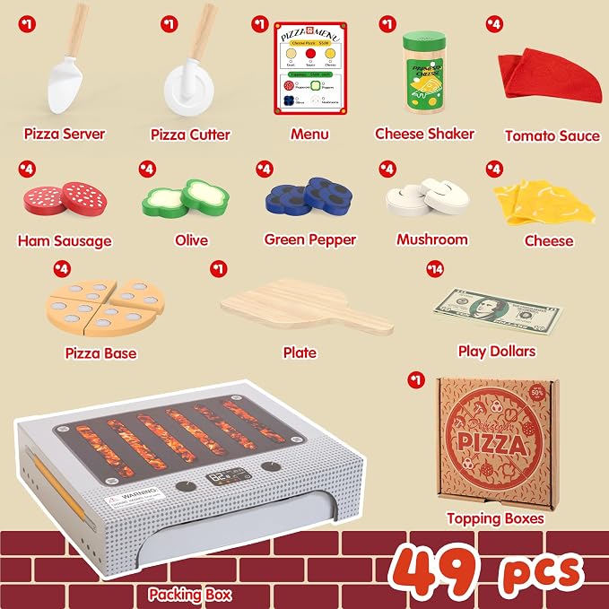 Set de Pizzería de Madera - Imagen 2
