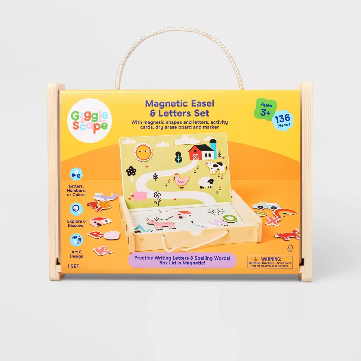 Magnetic Easel & Letters