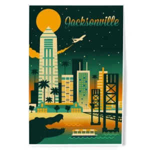 Rompecabeza Florida Retro Skyline